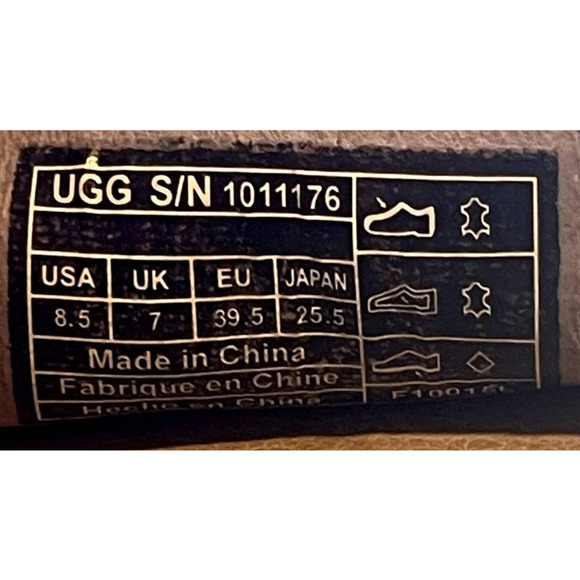 UGG Women's Gray Rozie Serape Beads 1011176 Moccasin Shoes Size 8.5 - Picture 11 of 11